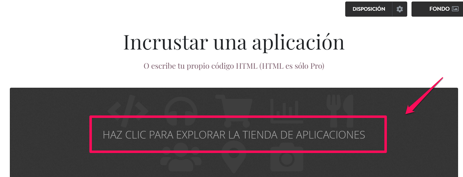 Incrustrar código HTML – Strikingly Centro de ayuda, image size:1502x575