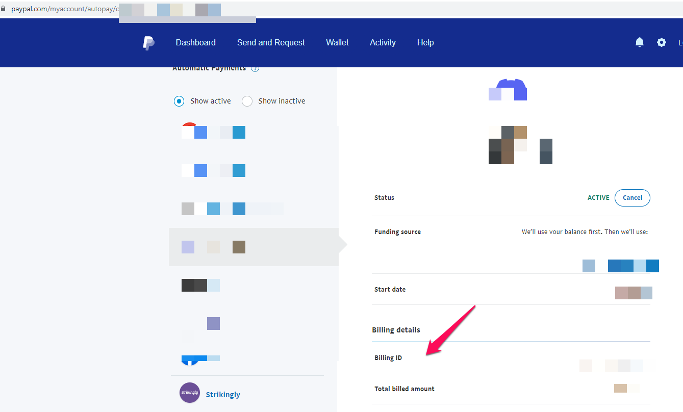 PayPal 請求契約 ID を探す – Strikingly ヘルプセンター