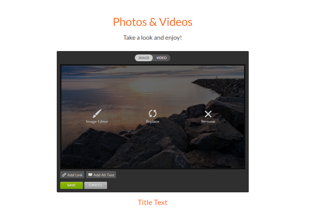 How to Add Images Using Big Media – Strikingly Help Center